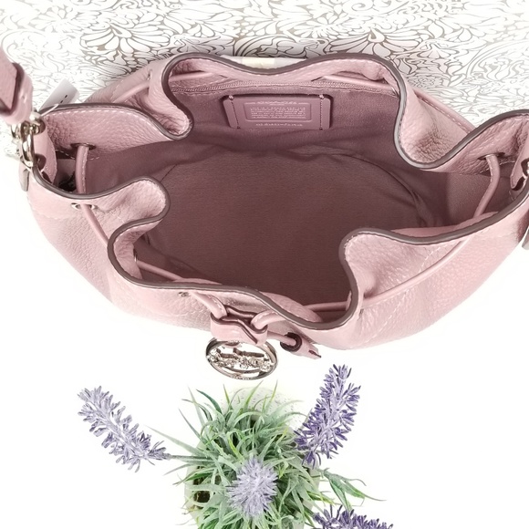 NEW! Coach Elle Drawstring Crossbody Pink - Picture 3 of 6